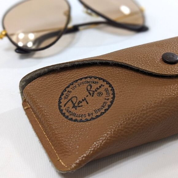 Vintage Ray-Ban Leathers Bausch & Lomb Aviator - Picture 3 of 16